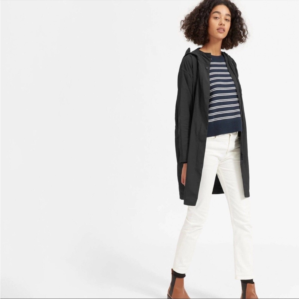 Everlane Black Trench Coat - Picture 5 of 13